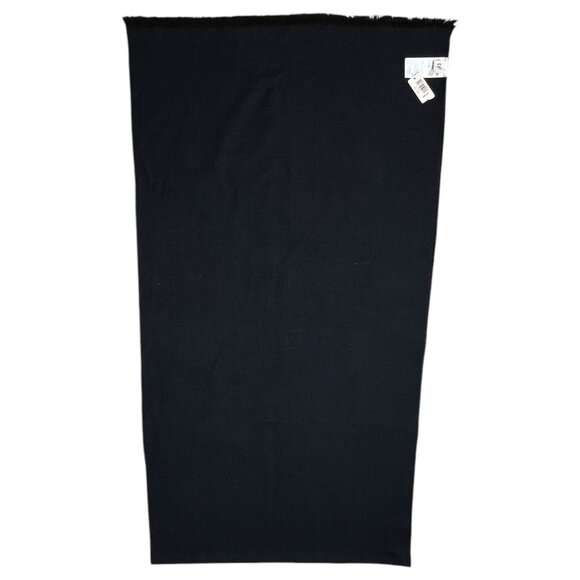 New Gap Womens Navy Blue Shawl Scarf 20 x 78” Wrap Herringbone One Size Acrylic - Picture 9 of 9